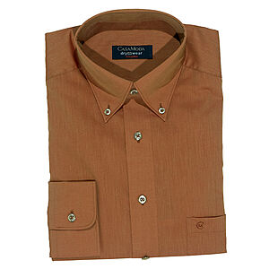 CasaModa | Bgelfreies Hemd | Button-Down-Kragen | Terracotta