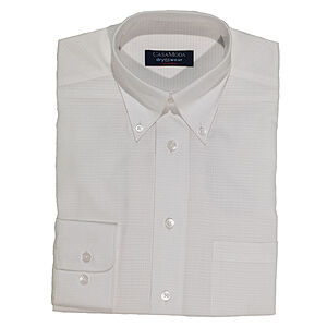 CasaModa | City-Hemd | Uni-Struktur | Button-Down-Kragen | Bgelfreie Baumwolle | Weiss