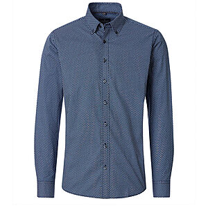 CasaModa | Freizeithemd | Baumwolle | Button-Down-Kragen | Marine Druck