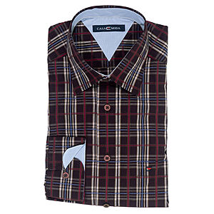 CasaModa | Freizeithemd | Kent-Kragen | Baumwolle | Bordeaux