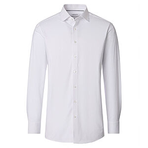 Venti | Jersey-Hemd | Kent-Kragen | Weiss