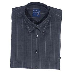 CasaModa | Langarmhemd Stretch | Anthrazit Streifen