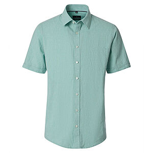 CasaModa | Leinenhemd | Halbarm | Kent-Kragen | Gr�n