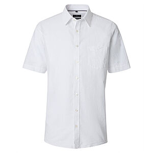 CasaModa | Leinenhemd | Halbarm | Kent-Kragen | Weiss
