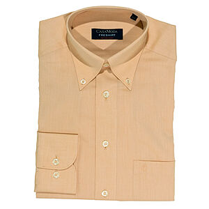CasaModa | Oxford Hemd | Bgelfreie Baumwolle | Button-Down-Kragen | Apricot