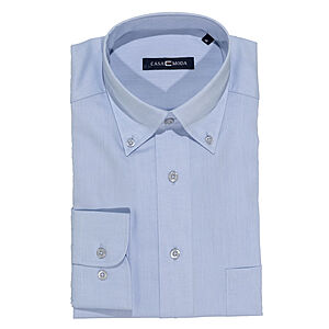 CasaModa | Oxford Hemd | Bgelfreie Baumwolle | Button-Down-Kragen | Blau
