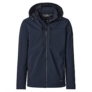 CasaModa | Softshelljacke mit Kapuze | Blau