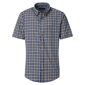 CasaModa | Halbarmhemd | Baumwolle | Button-down-Kragen | Royal Karo