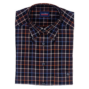 CasaModa | Sport-Hemd | Langarm | Braun-Karo