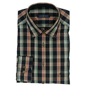 CasaModa | Sport-Hemd | Langarm | Schwarz Terra