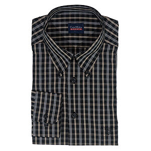 CasaModa | Freizeithemd | Langarm | Schwarz/Camel