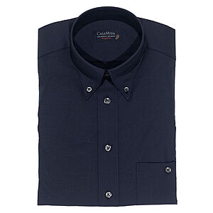 CasaModa | Stretch-Hemd | Button-Down-Kragen | Elastische Baumwolle | Dunkelblau