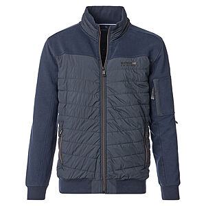 CasaModa | Sweatjacke Hybrid | Comfort Fit | Blau