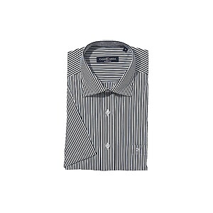 City Hemd Halbarm wei/anthrazit