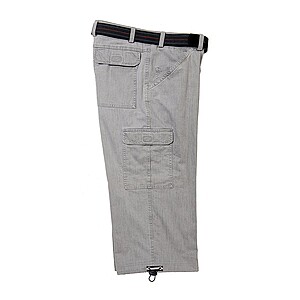 Aubi | Elastische Capri Cargo Bermuda | Farbe  grau