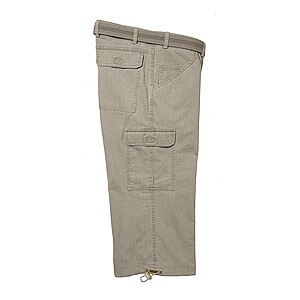 Aubi | Elastische Capri Cargo Bermuda | Farbe sand