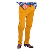 Aubi | Hose aus elastischem Genua-Cord | Mit Dehnbund | Farbe gelb