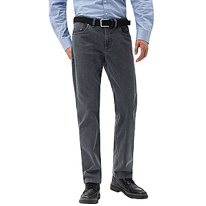 | Cotton Schwarz | | Brax ohne Eurex Pima | Flat-Front-Chino Größenspezialist | bei Kurzleib (Hose Bundfalten) Modell Männermode