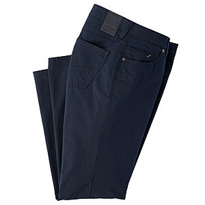 Eurex | Sommerleichte 5-Pocket-Hose | Kurze Leibhhe | Marine