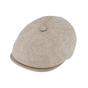 Fiebig | 8-Panel Mtze | Leinen mit UV Schutz | Beige