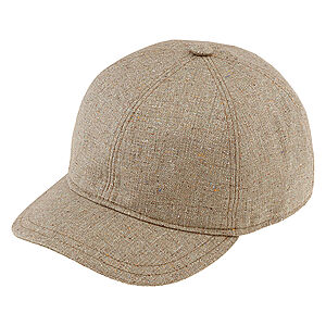 Fiebig | Sommerliche Baseballcap | ReineSeide mit UV-Schutz | Camel