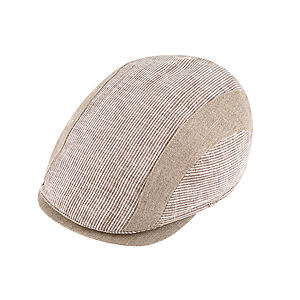 Fiebig | Sommerliche Flatcap | Leinen / Baumwolle | Natur