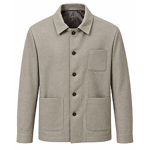 Gebr.Weis | Hemdjacke mit aufgesetzten Taschen | Sand