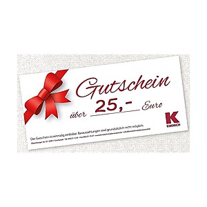 Geschenk-Gutschein im Wert von 25,- EUR