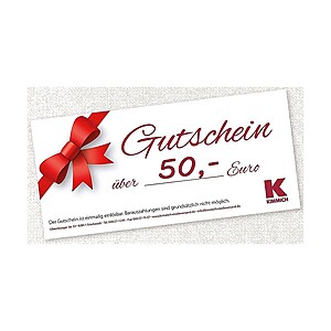 Geschenk-Gutschein im Wert von 50,- EUR