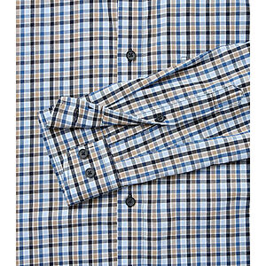 Redmond | Freizeithemd | Button-Down-Kragen | Baumwolle Twill| Blau Karo
