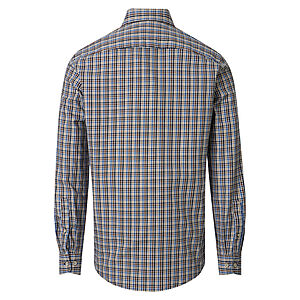 Redmond | Freizeithemd | Button-Down-Kragen | Baumwolle Twill | Braun Karo