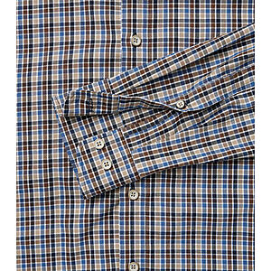 Redmond | Freizeithemd | Button-Down-Kragen | Baumwolle Twill | Braun Karo