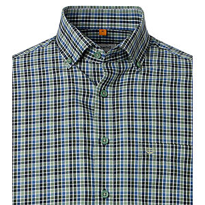 Redmond | Freizeithemd | Button-Down-Kragen | Baumwolle Twill | Gr�n Karo