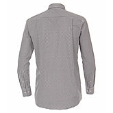 Casa Moda | Langarmhemd mit modischem Druck | Baumwolle, easy care | verdeckter Button-down-Kragen | weiß grau
