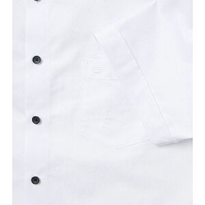 Redmond | Kurzarmhemd | Baumwolle | Button Down Kragen | Weiss