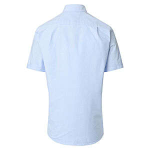 Redmond | Kurzarmhemd | Baumwolle | Button Down Kragen | Blau