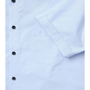 Redmond | Kurzarmhemd | Baumwolle | Button Down Kragen | Blau