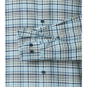Redmond | Freizeithemd | Langarm | Baumwolle | Button-Down-Kragen | Karo Blau