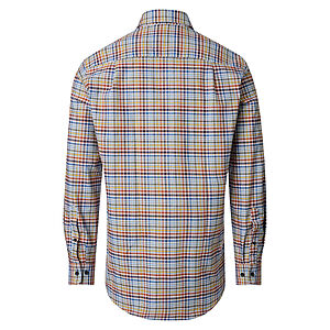 Redmond | Freizeithemd | Langarm | Baumwolle | Button-Down-Kragen | Karo Terra
