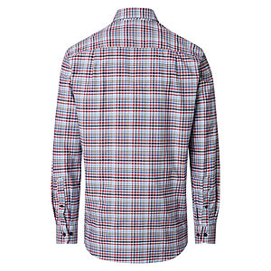 Redmond | Freizeithemd | Langarm | Baumwolle | Button-Down-Kragen | Karo Rot