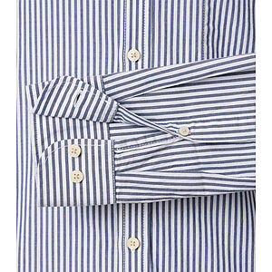 CasaModa | Freizeithemd | Baumwoll-Oxford | Button down Kragen | Blau Streifen