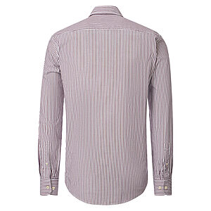CasaModa | Freizeithemd | Baumwoll-Oxford | Button down Kragen | Burgund Streifen