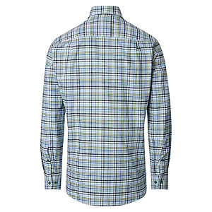 Redmond | Freizeithemd | Langarm | Baumwolle | Button-Down-Kragen | Karo Gr�n