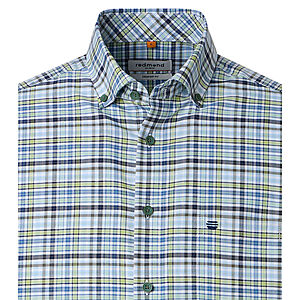 Redmond | Freizeithemd | Langarm | Baumwolle | Button-Down-Kragen | Karo Gr�n