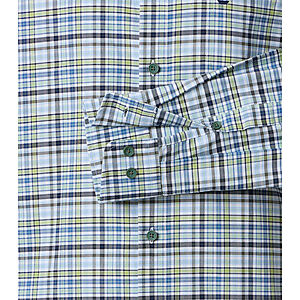 Redmond | Freizeithemd | Langarm | Baumwolle | Button-Down-Kragen | Karo Gr�n
