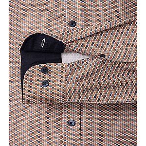 CasaModa | Freizeithemd | Popeline Minimal-Druck | Button down Kragen | Terra
