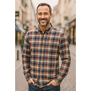 CasaModa | Flanell-Hemd | Baumwolle | Comfort Fit | Button-down-Kragen | Multicolour Karo