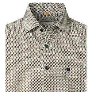 Redmond | Freizeithemd | Langarm | Baumwolle | Kent-Kragen | Druck Terra