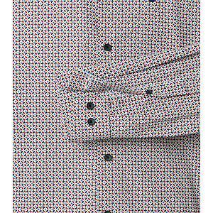 Redmond | Freizeithemd | Langarm | Baumwolle | Kent-Kragen | Druck Rot