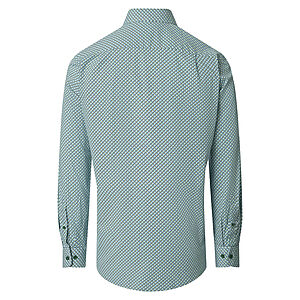 Redmond | Freizeithemd | Langarm | Baumwolle | Kent-Kragen | Druck Gr�n